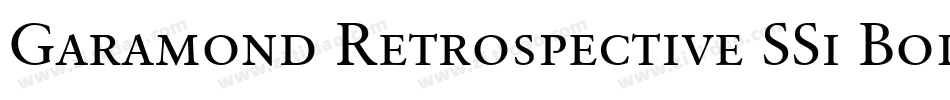 Garamond Retrospective SSi Bold字体转换